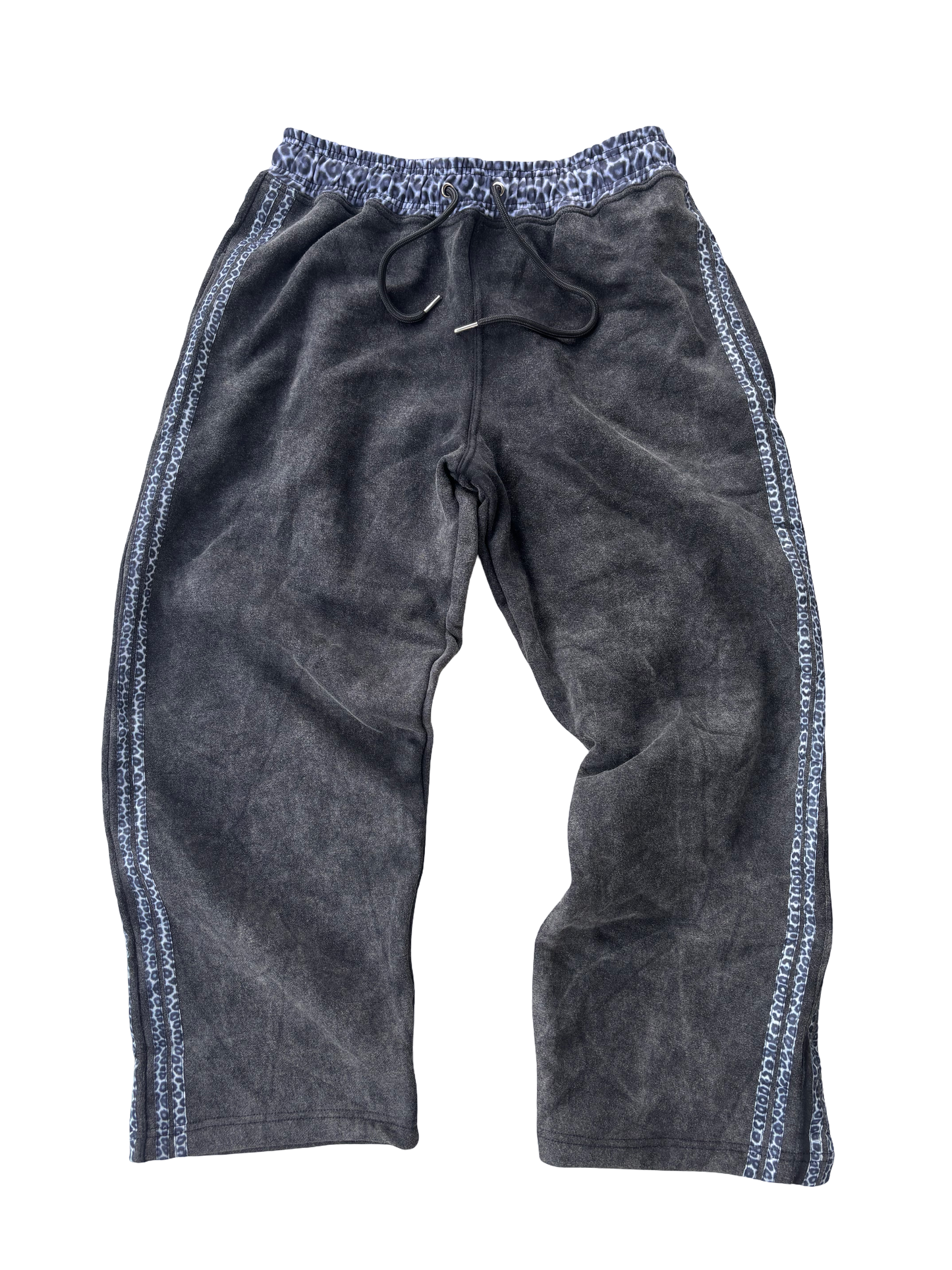 Leopard Striped Baggy Sweatpants