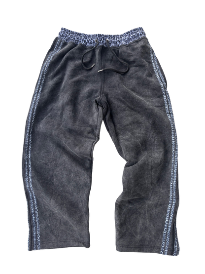 Leopard Striped Baggy Sweatpants