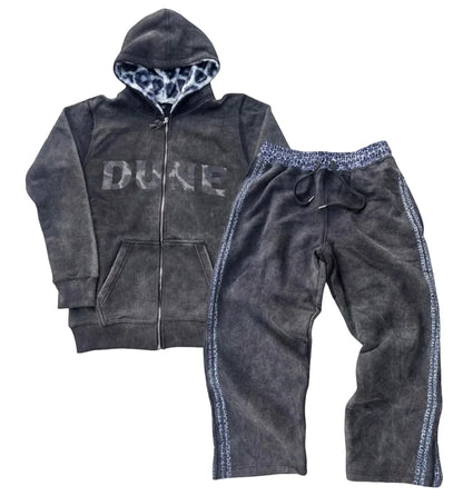 Zip-up Hoodie & Sweats Leopard Tracksuit